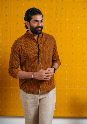 kalamkari cotton full sleeves shirt